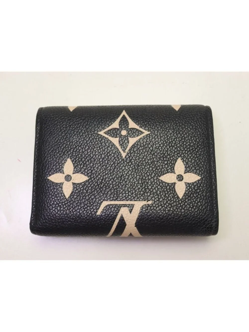 Louis Vuitton Monogram Empreinte Bicolor Portefeuille Victorine Trifold Wallet